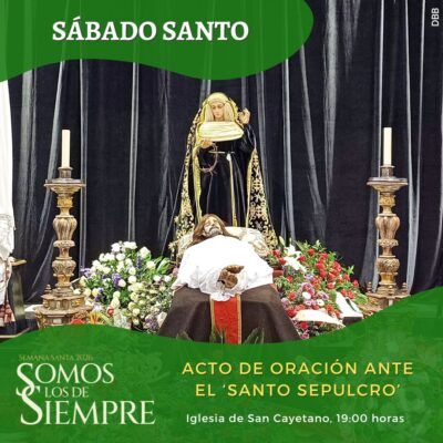 Acto del Sepulcro (fotografía de David Beneded).