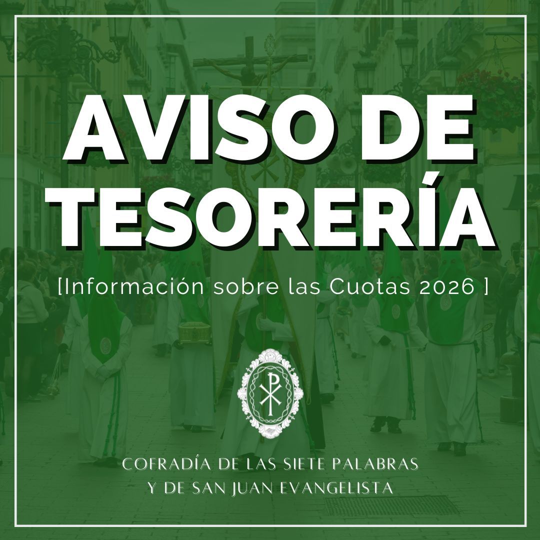 Aviso del Tesorero sobre las cuotas 2026
