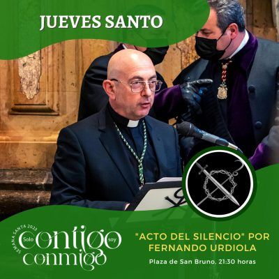 Nuestro hermano consiliario, Fernando Urdiola, orador del «Acto del Silencio».