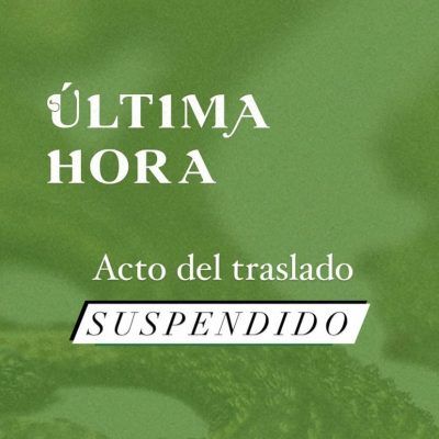 Suspendido el «Acto del Traslado»
