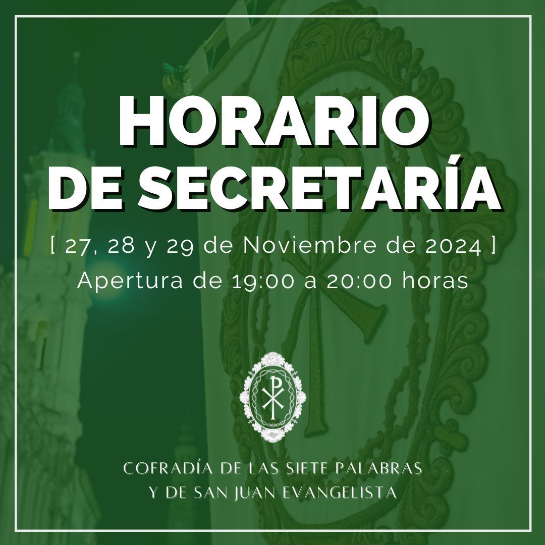 Cambio temporal del horario de Secretaría