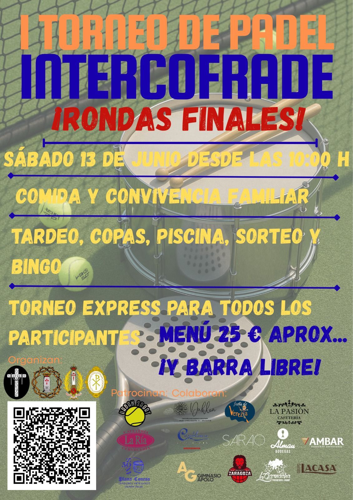 Fiesta final del primer torneo de pádel intercofradías