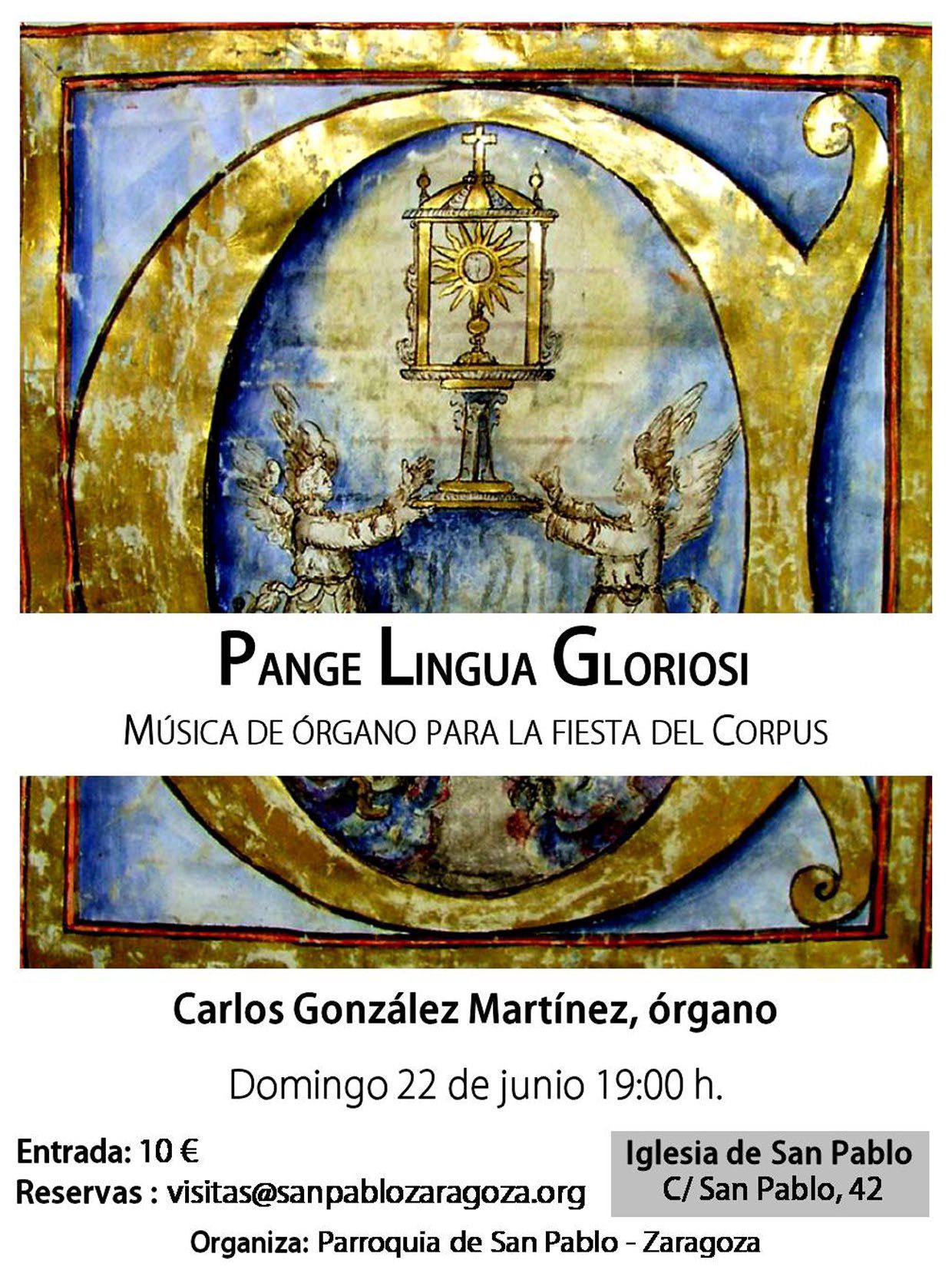 Concierto de órgano para la fiesta del Corpus