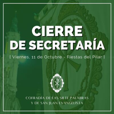 Cierre de Secretaría el 11 de Octubre