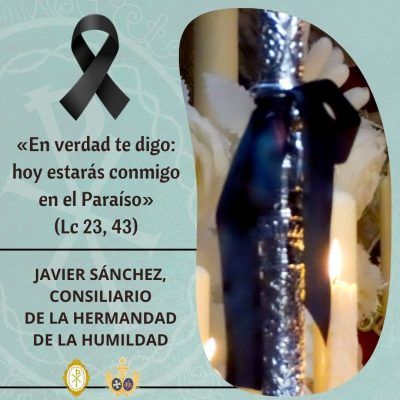 Condolencias por el fallecimiento del consiliario de la Humildad