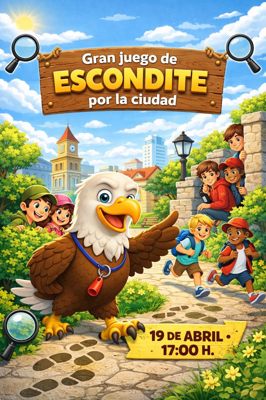 Gran juego de escondite por la ciudad