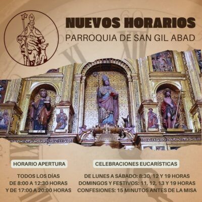 Nuevos horarios en la Parroquia de San Gil.