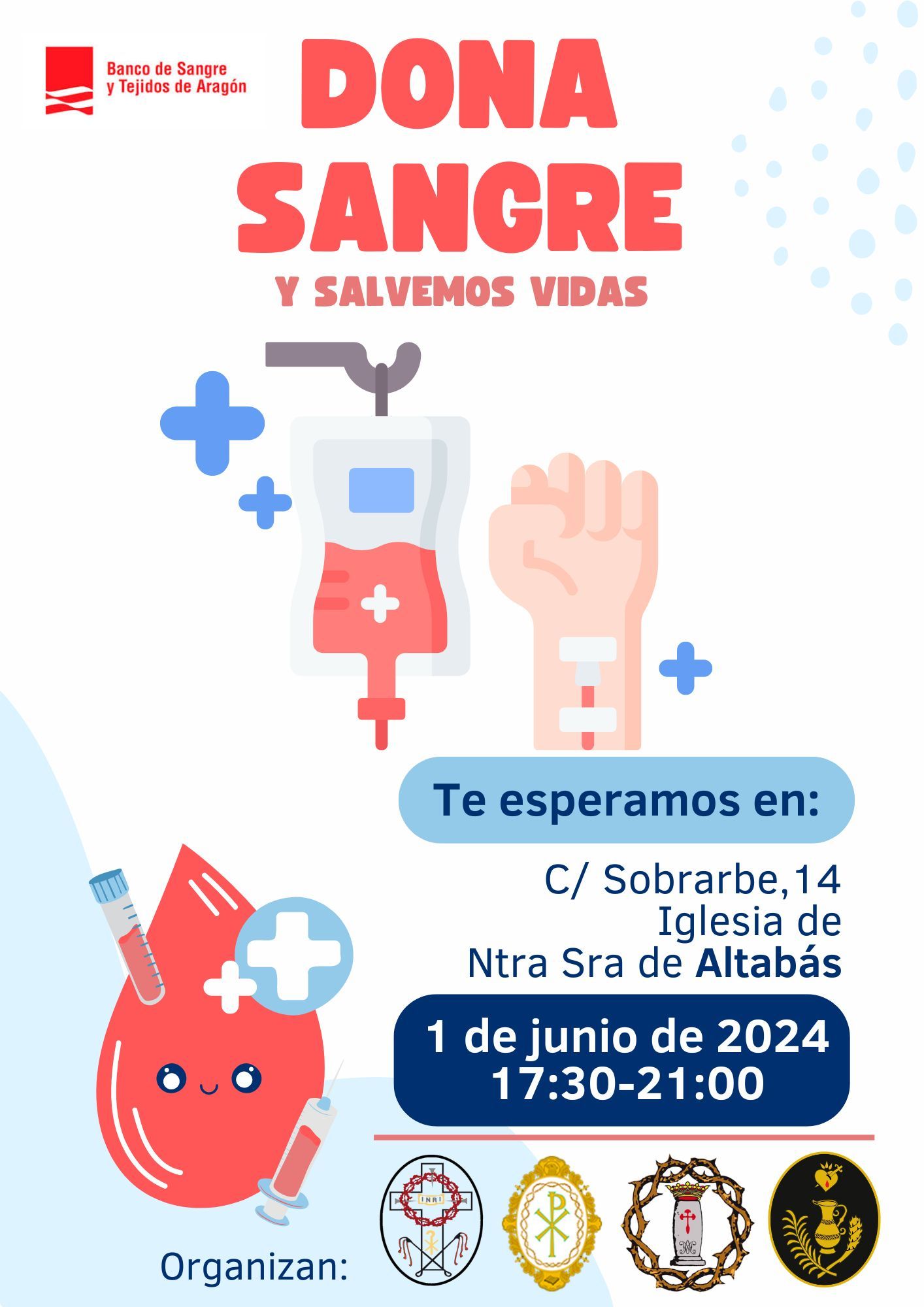 Jornada de donación de sangre en la Parroquia de Altabás