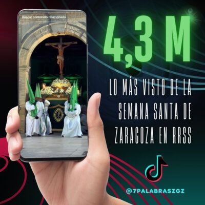 Lo más visto de la Semana Santa de Zaragoza en Redes Sociales