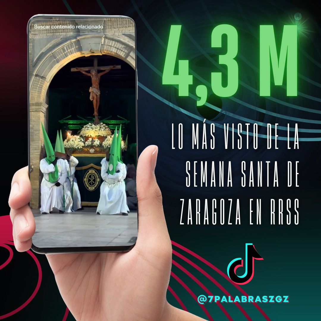 Lo más visto de la Semana Santa de Zaragoza en Redes Sociales