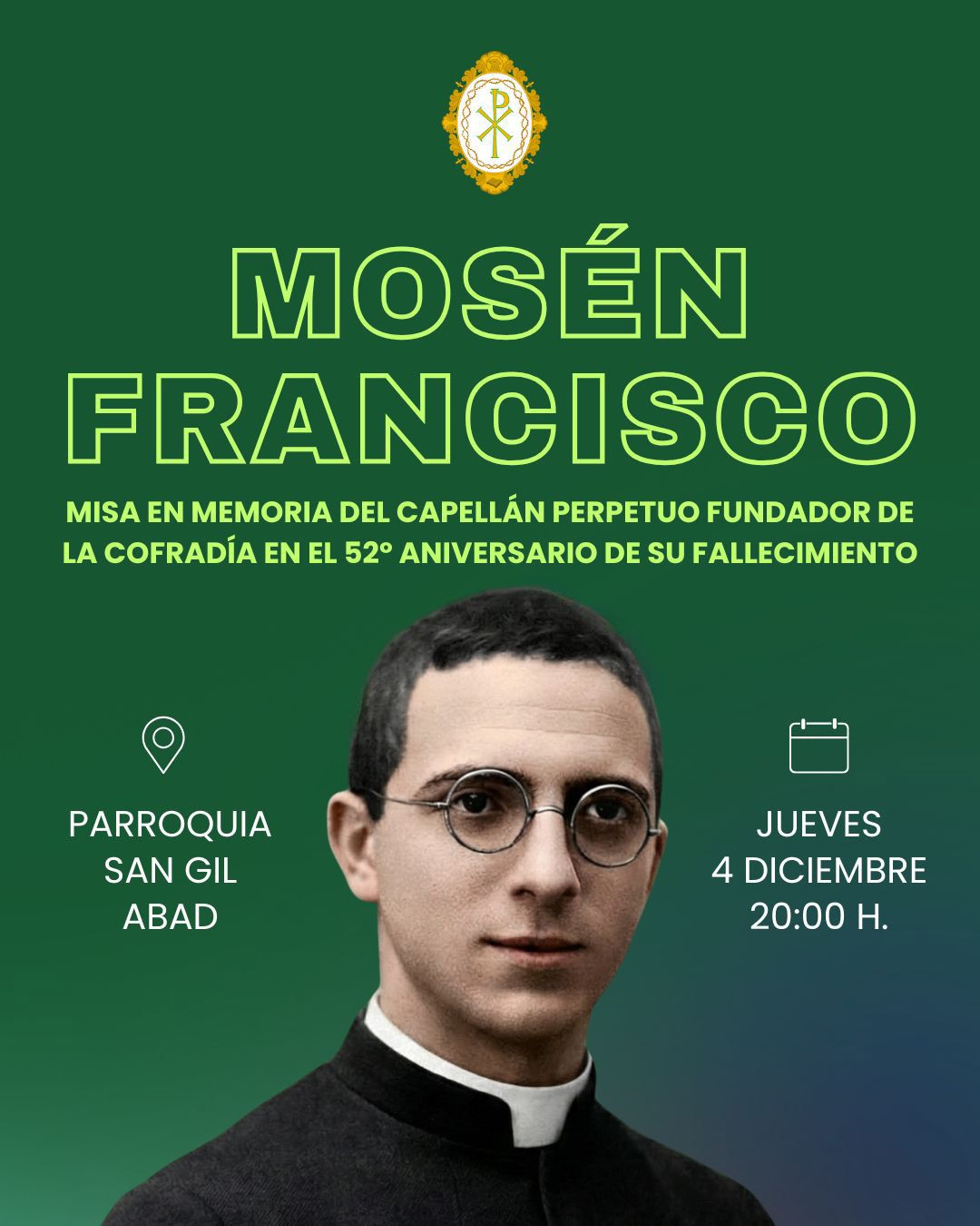 Misa en memoria de mosén Francisco