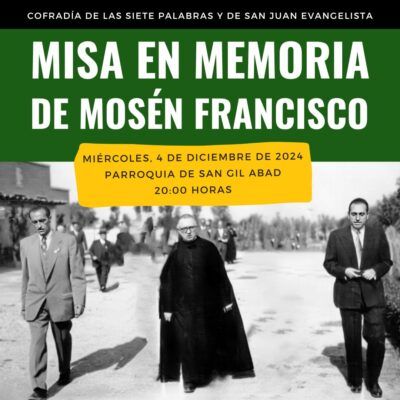 Misa en memoria de mosén Francisco