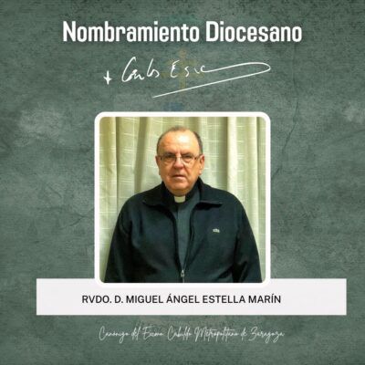 Nombramiento de Miguel Ángel Estella como canónigo
