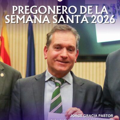 Jorge Gracia Pastor, pregonero de la Semana Santa de Zaragoza 2026