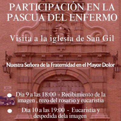 Preparación de la “Pascua del Enfermo” en la Parroquia de San Gil Abad
