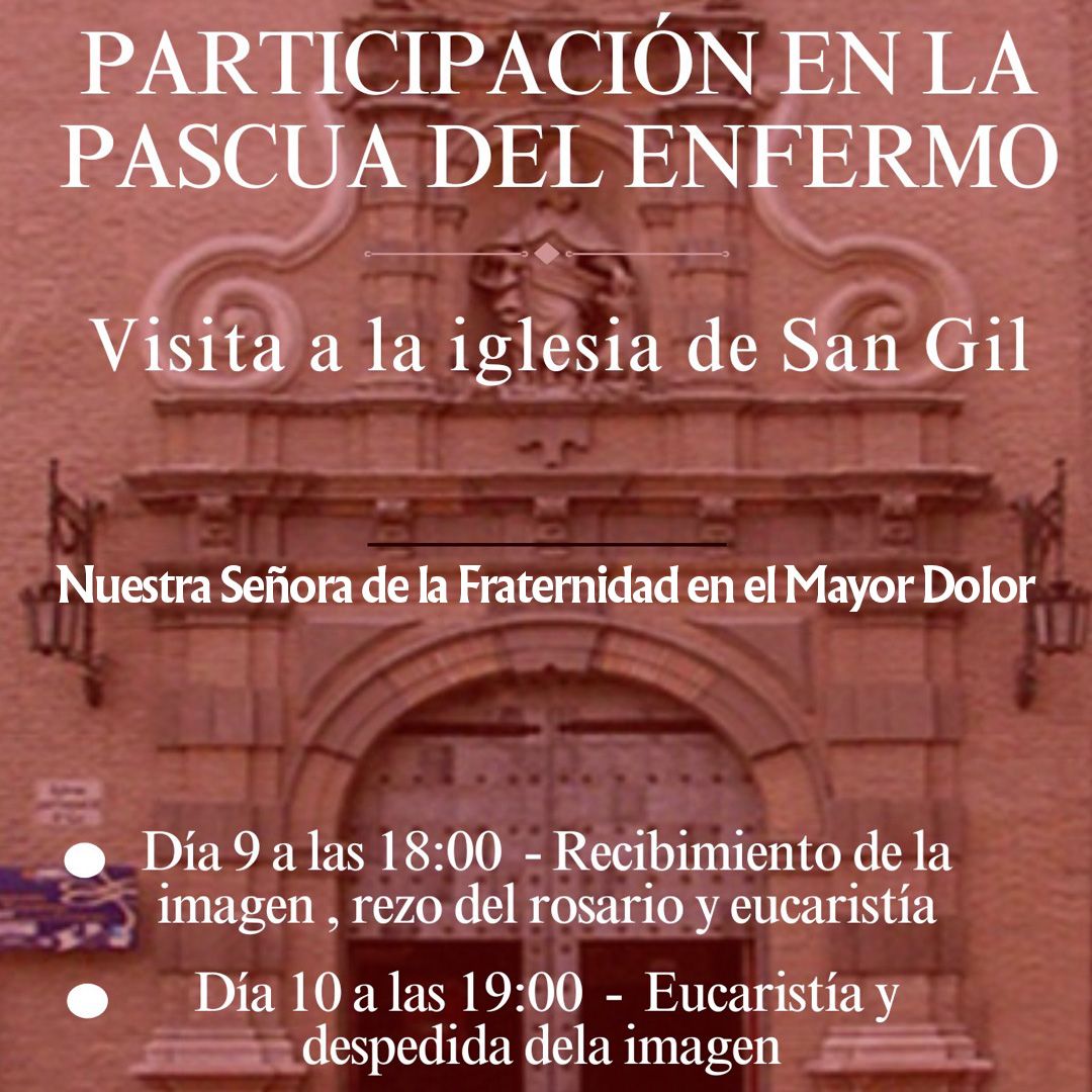 Preparación de la “Pascua del Enfermo” en la Parroquia de San Gil Abad