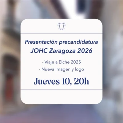 Presentación de la precandidatura de Zaragoza al JOHC 2026