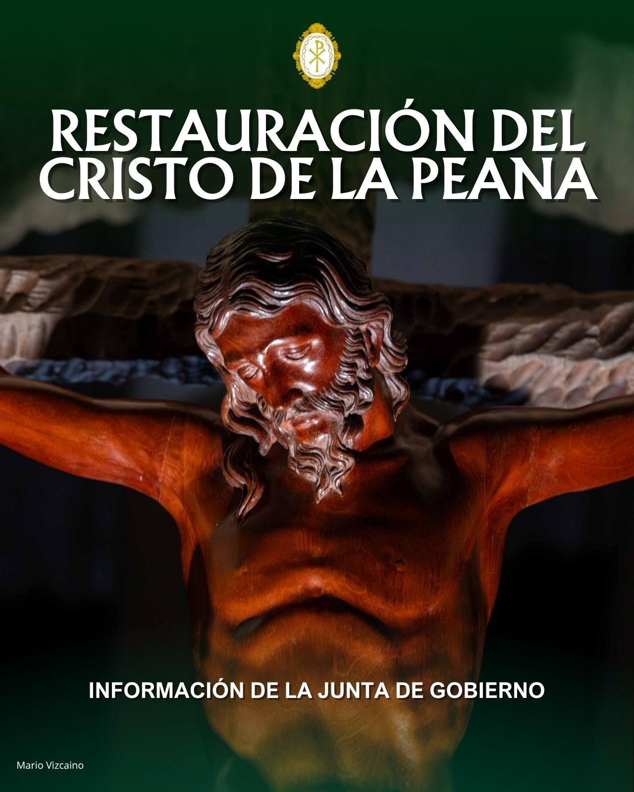 Restauración del ‘Cristo de la Peana’
