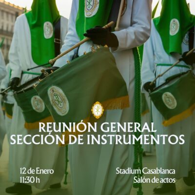 Reunión General de la Sección de Instrumentos y ficha de la Sección