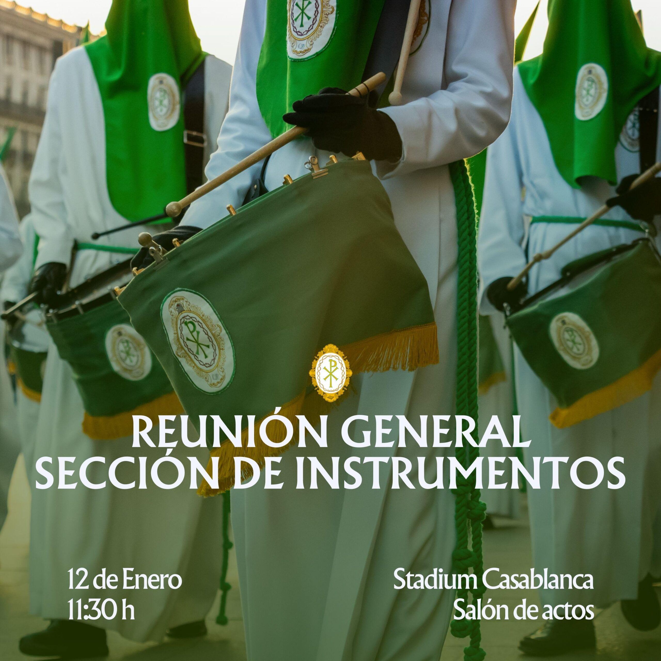 Reunión General de la Sección de Instrumentos y ficha de la Sección