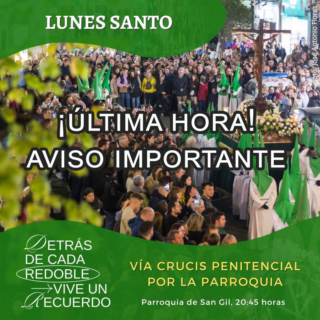 Vía Crucis Parroquial en la noche del Lunes Santo