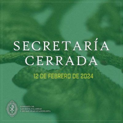 Secretaría cerrada el 12 de febrero