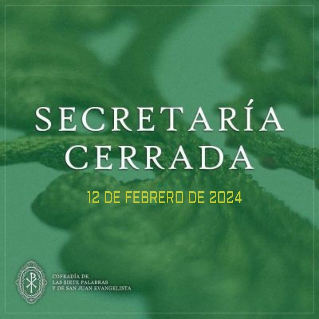 Secretaría cerrada el 12 de febrero