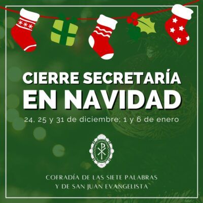 Cierre de Secretaría en Navidad