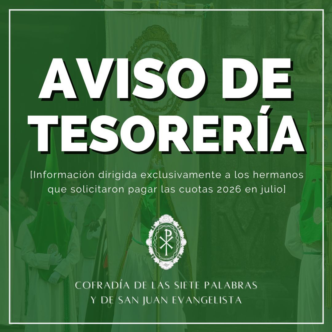 Información a los hermanos que solicitaron pagar la cuota anual en el mes de julio
