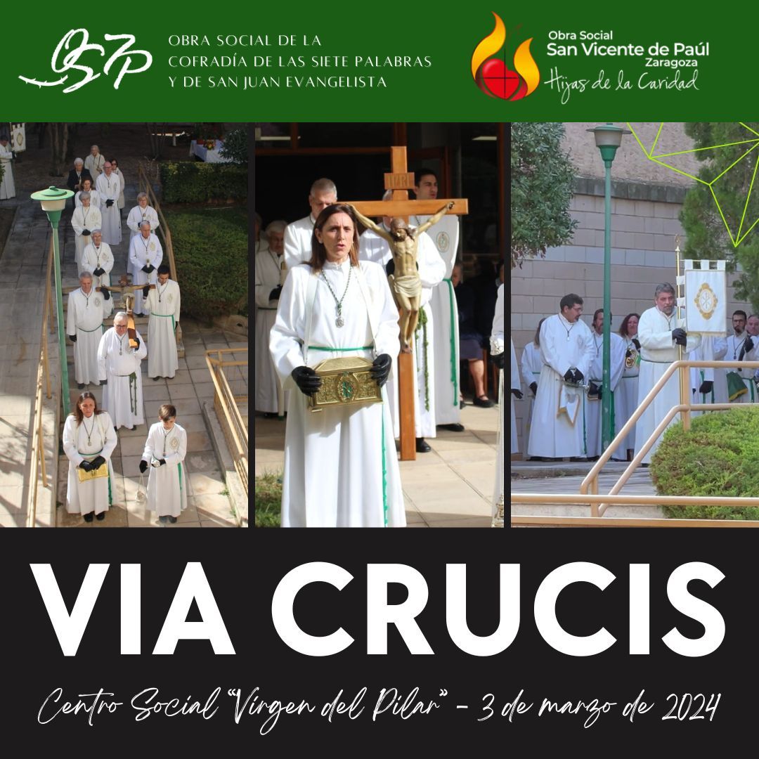 La Cofradía celebró un Vía Crucis en el Centro Social «Virgen del Pilar»