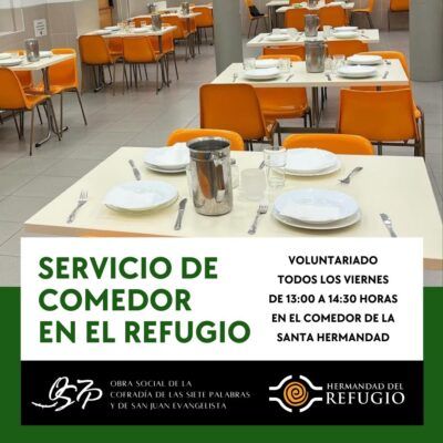 Voluntariado para el servicio de comedor del Refugio
